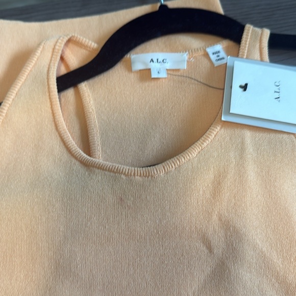 A.L.C. Marc Midi Dress - Squash Blossom, Sz L - Picture 4 of 9